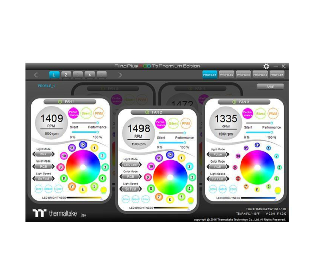 THERMALTAKE Riing 14 RGB Plus TT Premium Edition 5 Pak CL-F057-PL14SW-A - 1380481 - zdjęcie 5